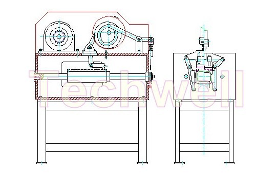 Curving Elbow Roll Forming Machine / Downspout Machine for Downspout Elbow