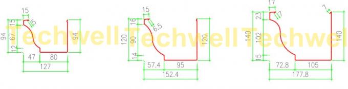0.3mm - 0.6mm Steel Portable K Style Gutter Roll Forming Machine for Rainwater Gutter