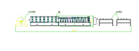 Rainwater Downspout Roll Forming Machine With φ75mm Axis for Rainwater Downpipe