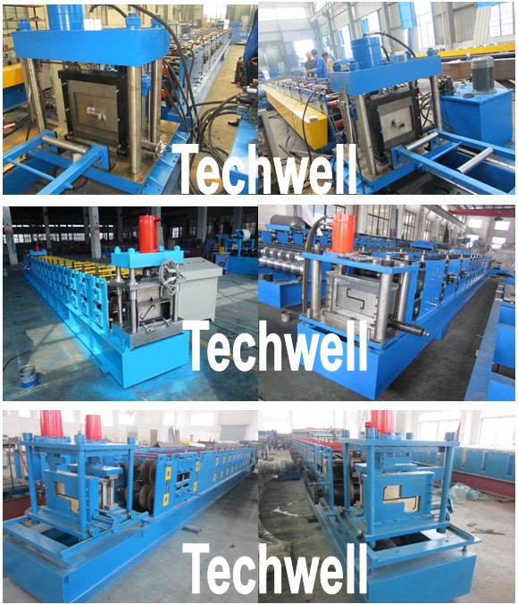 GI , Carbon Steel Material 1.5 - 3.0mm Z Purlin Roll Forming Machine For Steel Structure