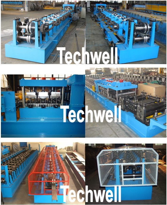 Automatic Adjustable C / Z Purlin Roll Forming Machine for C Z Purlins, Steel CZ Purlins, Metal CZ Purlin