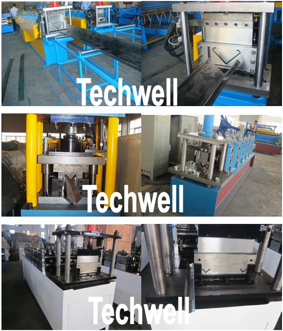 Hydraulic Cutting, 8 - 11 Stations, Steel Angle Roll Forming Machine TW-L50
