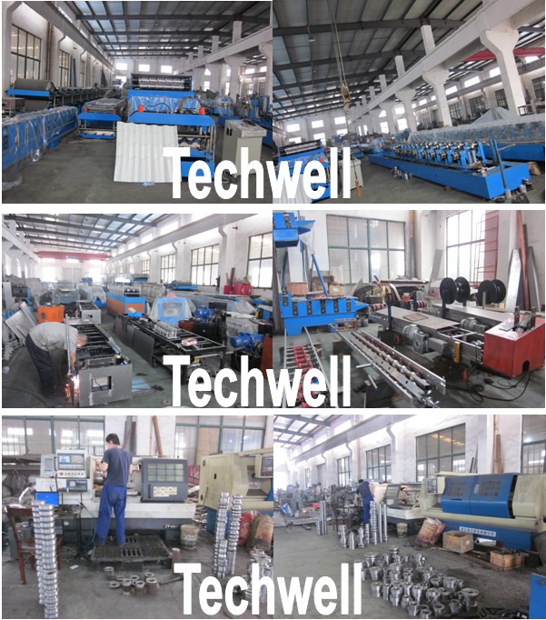 Custom Steel Lip Channel / C Profile / C Section Roll Forming Machine For GI, Carbon Steel