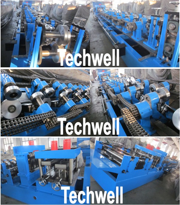 Automatic Adjustable C / Z Purlin Roll Forming Machine for C Z Purlins, Steel CZ Purlins, Metal CZ Purlin
