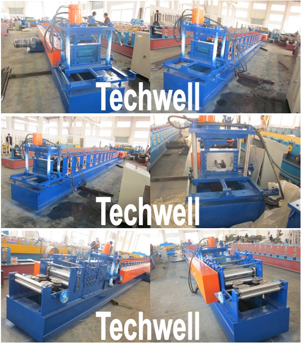 Custom Steel Lip Channel / C Profile / C Section Roll Forming Machine For GI, Carbon Steel