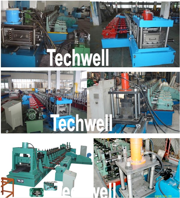 HRC, CRC, GI, 1.5 - 3.0mm Thickness U Profile / Section Roll Forming Machine TW-U100