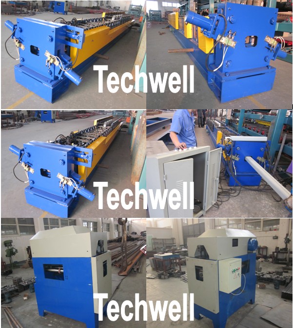 Custom Automatic Downpipe Elbow Machine / Downspout Machine for