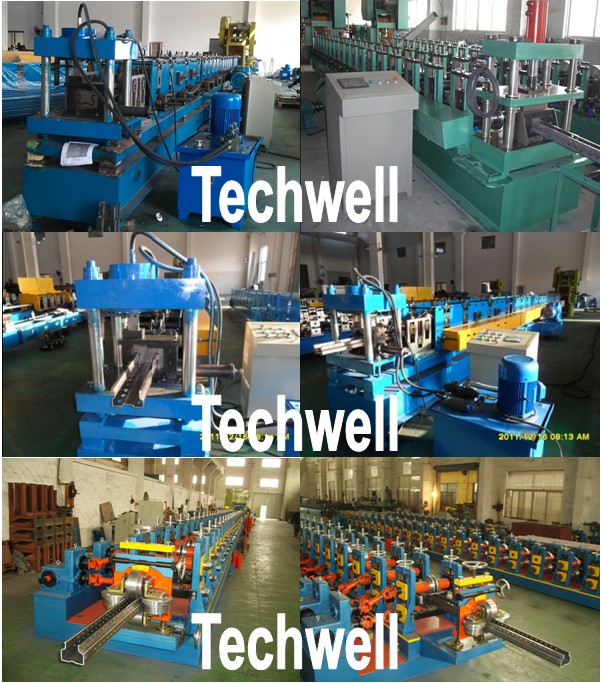 First Grade 45# Steel Storage Rack Roll Forming Machine With 1.8 - 2.3mm Thickness