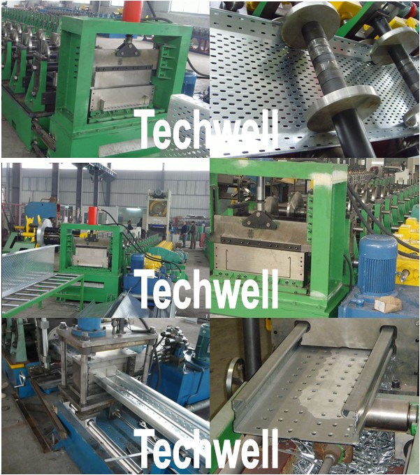 High Speed 0 - 10m/min Cable Tray Forming Machine With IP55Motor Protection