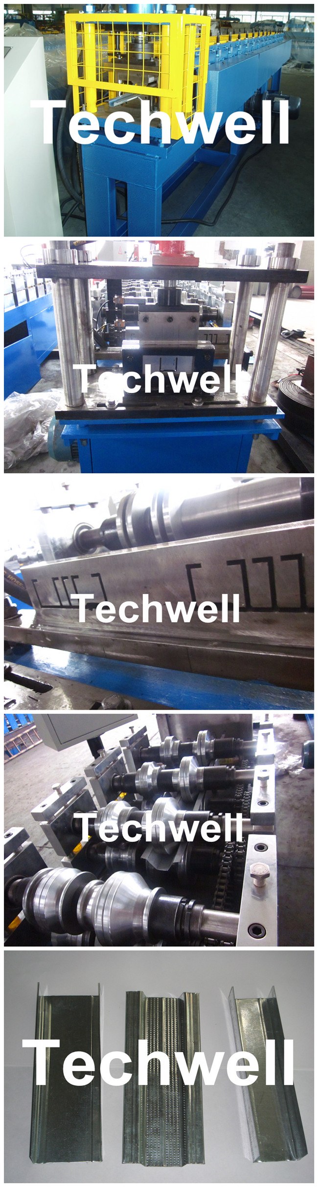 Hydraulic Plate Rolling 4KW Main Power Z Purlin Roll Forming Machine
