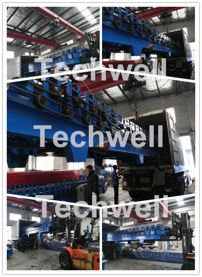 Steel Structure C Shaped Purlin Roll Forming Machine for Making C Purlin Profile by Chain Drive