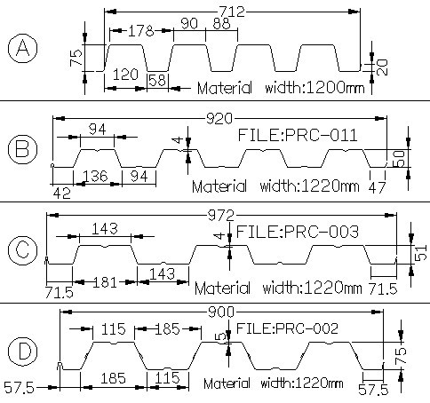 24 Forming Station Decking Floor Roll Forming Machine With PLC Control System