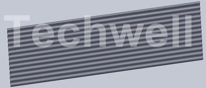 Grain Silo, Steel Corrugated Panel Roll Forming Machine For Zinc Alumina Sheet