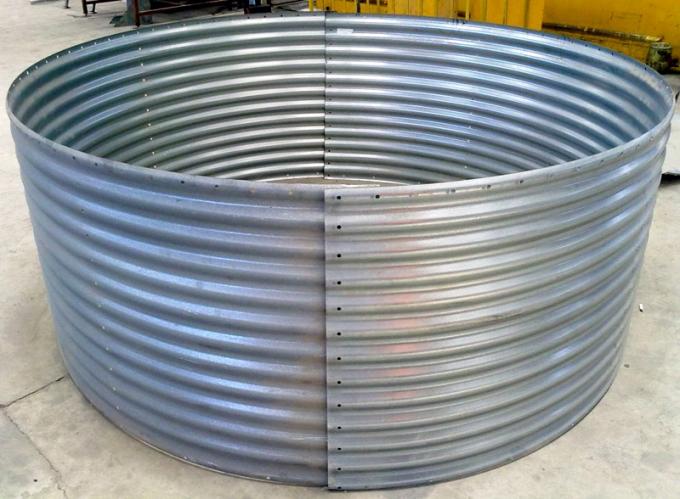 Grain Silo, Steel Corrugated Panel Roll Forming Machine For Zinc Alumina Sheet