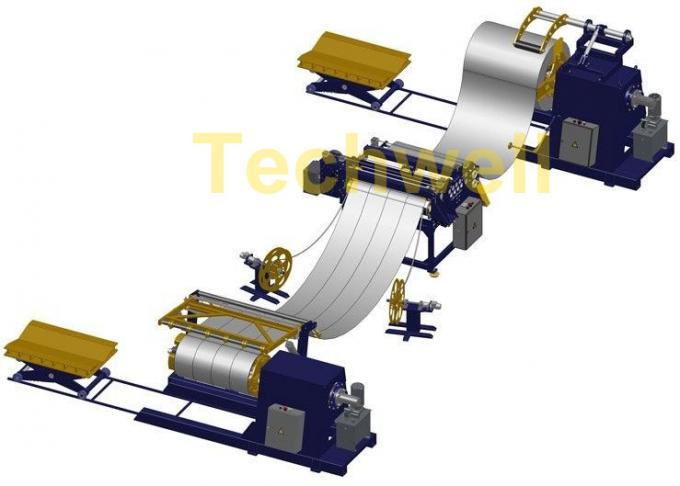 380V / 50Hz / 3Ph 30KW Simple Slitting Line For Slitting Coil Into 12 strips