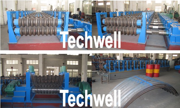 Grain Silo, Steel Corrugated Panel Roll Forming Machine For Zinc Alumina Sheet