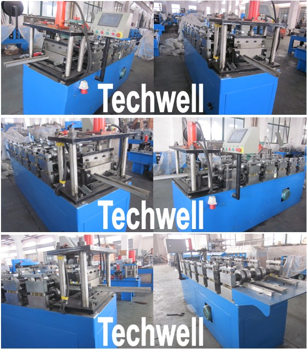 380V, 3 Phase 50Hz Stud Furring Channel Roll Forming Machine With PLC System
