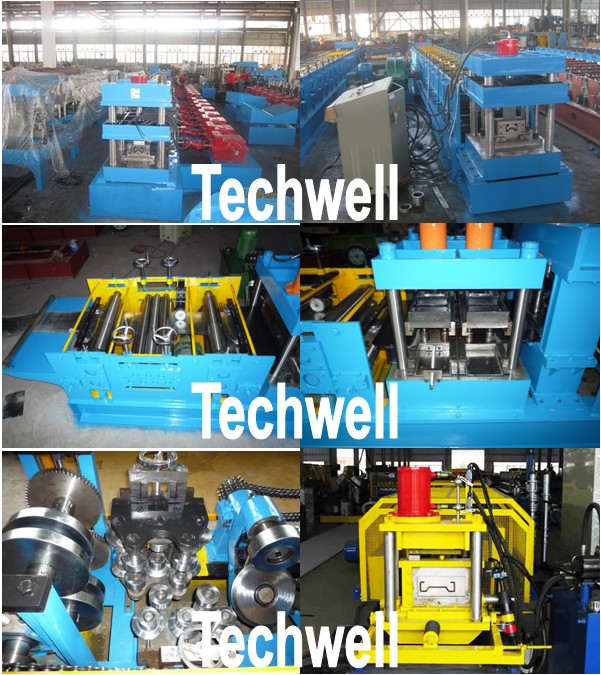 16 Steps Forming Station Sigma Section Roll Forming Machine With CE TW-SG100