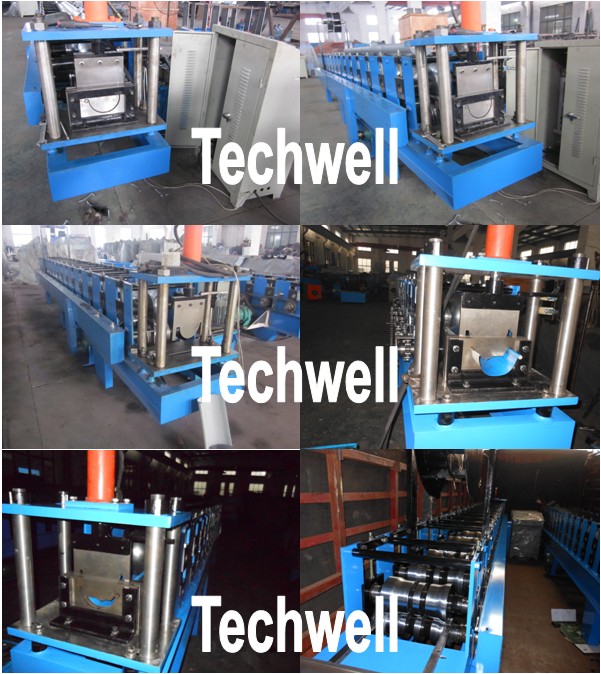 0.4-0.8mm Seamless Gutter Machine for Rainwater Gutter , K Gutter , Half Round Gutter TW-GM5