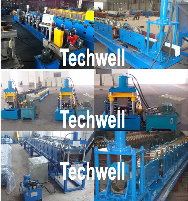 0.4-0.8mm Seamless Gutter Machine for Rainwater Gutter , K Gutter , Half Round Gutter TW-GM5