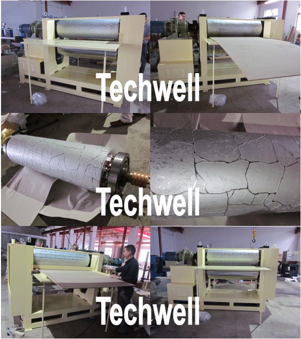Roll Embossing Machine For Decorative MDF / HDF Panels 3.8 Ton
