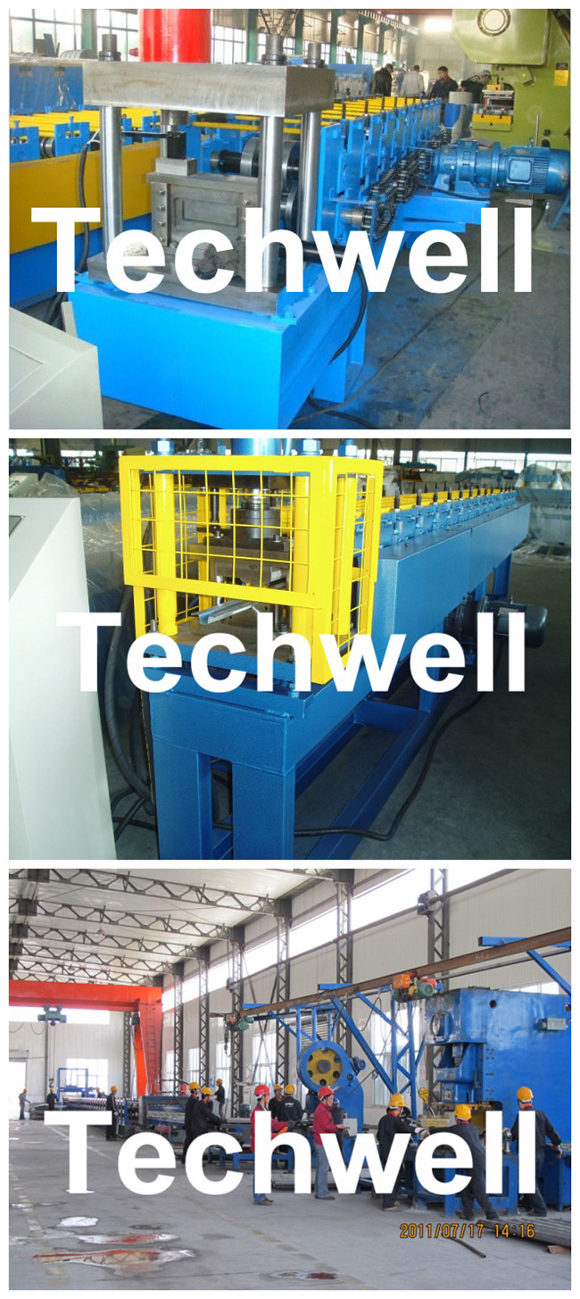 Quick Interchangeable CZ Purlin Cold Roll Forming Machine for 1.0 - 3.0 mm Thickness Steel Coil