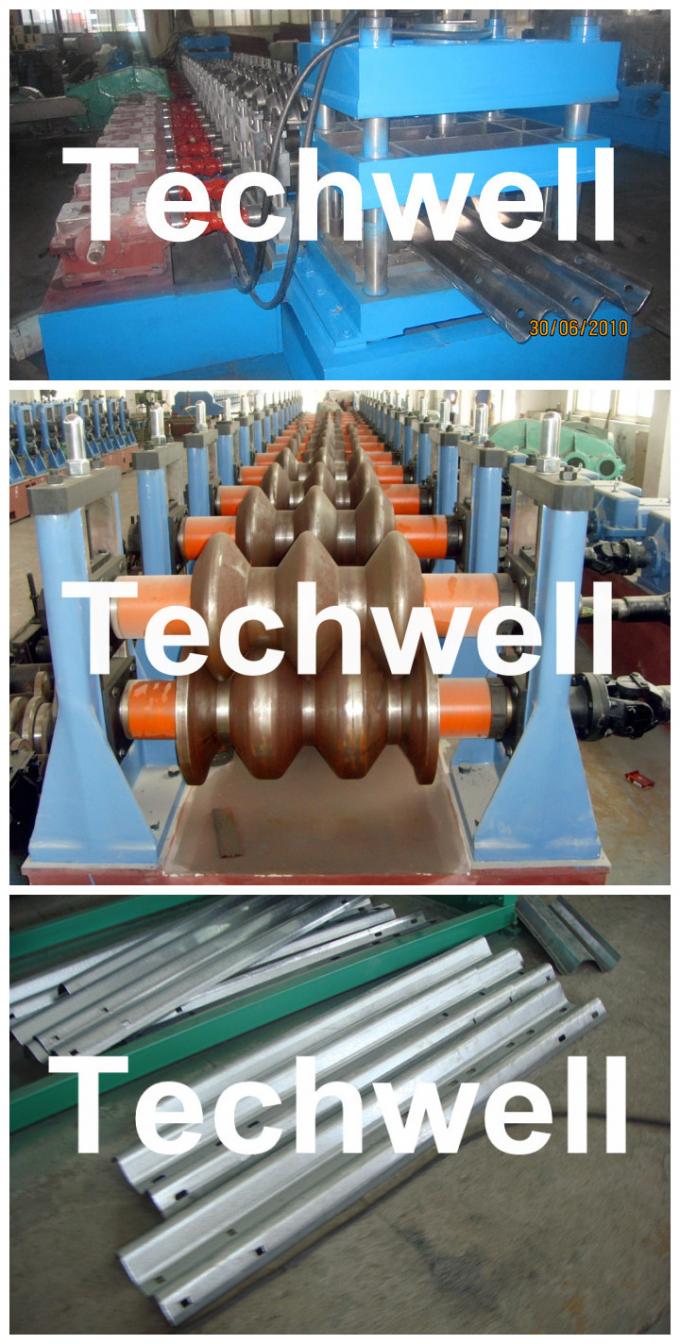 W Beam Guardrail Roll Forming Machine for Highway Guardrail Crash Barrier