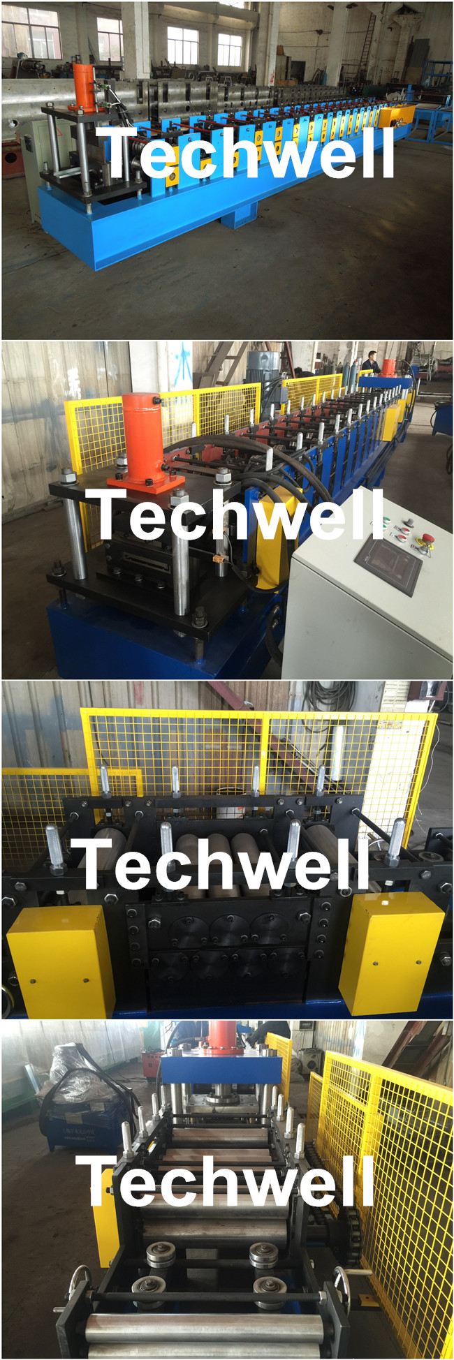 2.0mm Galvanized Steel Cable Tray Roll Forming Machine With Panasonic PLC Touch Screen , Chain Transmission