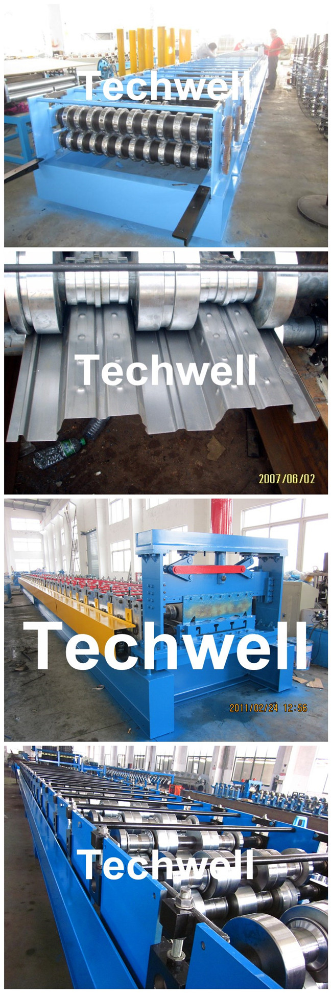 PLC Control Deck Roll Forming Machine For Floor Decking Panel, Metal Decking Sheet