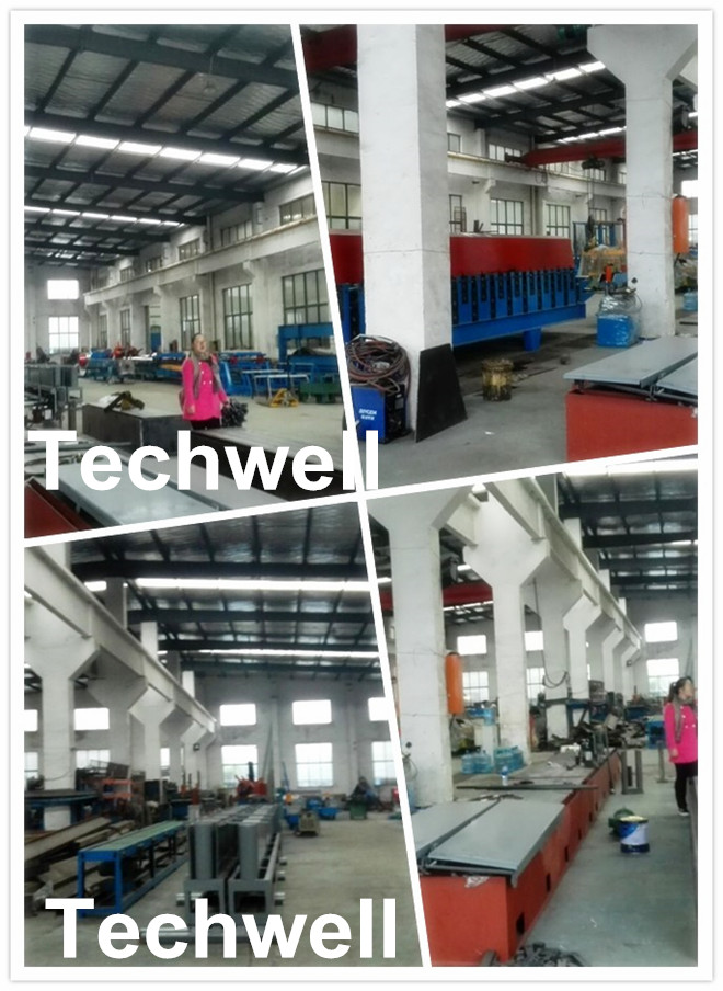 75mm Roller Diameter, 7.5KW Steel Security Door Frame Roll Forming Machine