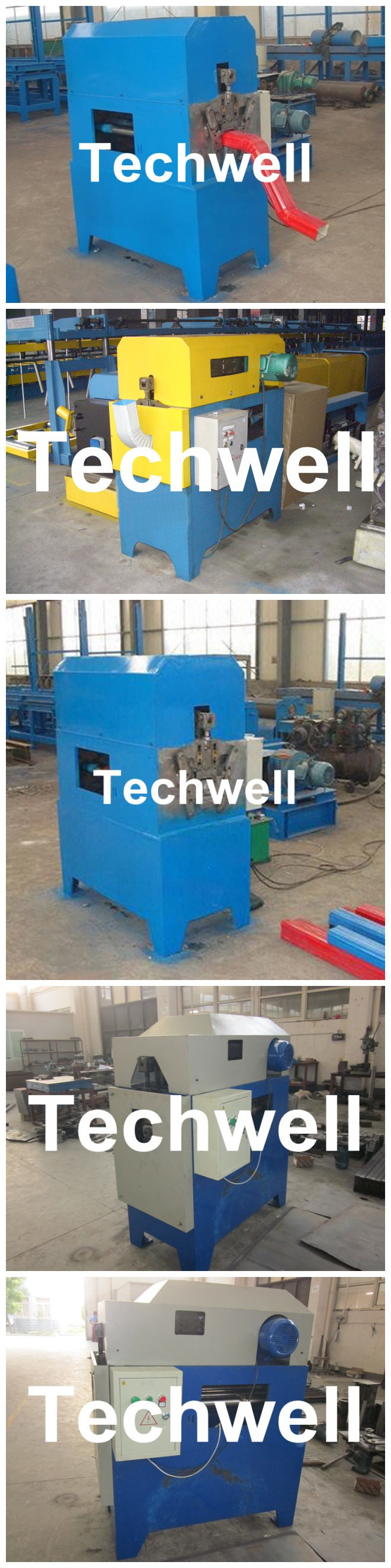 Custom Automatic Downpipe Elbow Machine / Down Pipe Roll Forming Machine