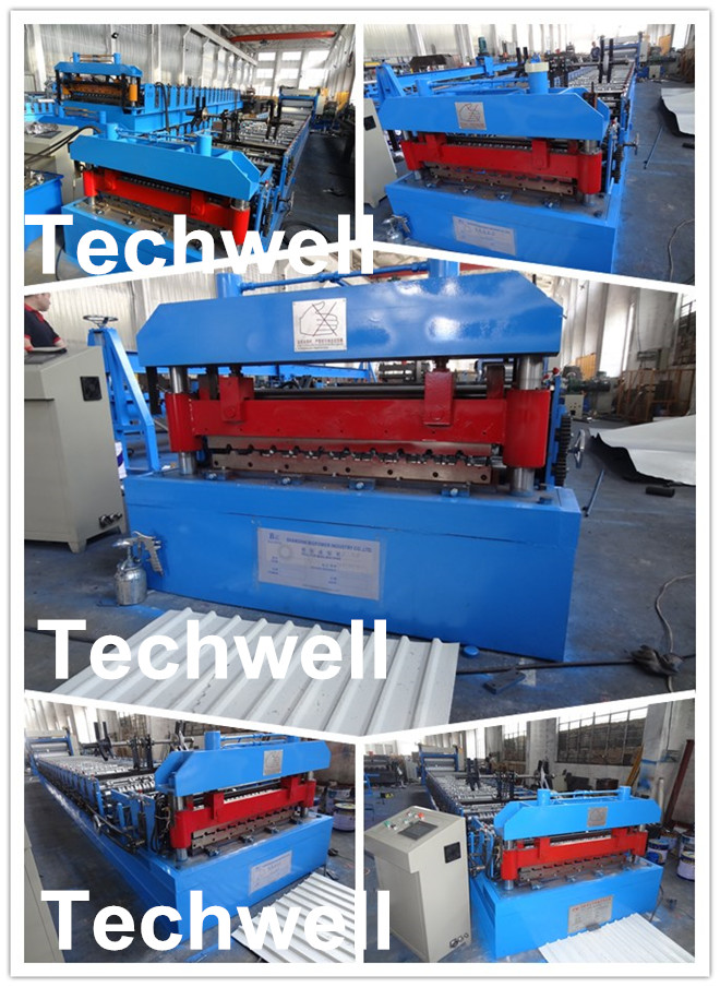 PPGI / GI Roof Roll Forming Machine , Wall Panel Forming Machine Fully Automatic
