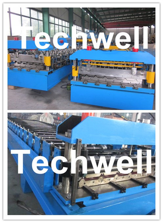 PPGI / GI Roof Roll Forming Machine , Wall Panel Forming Machine Fully Automatic