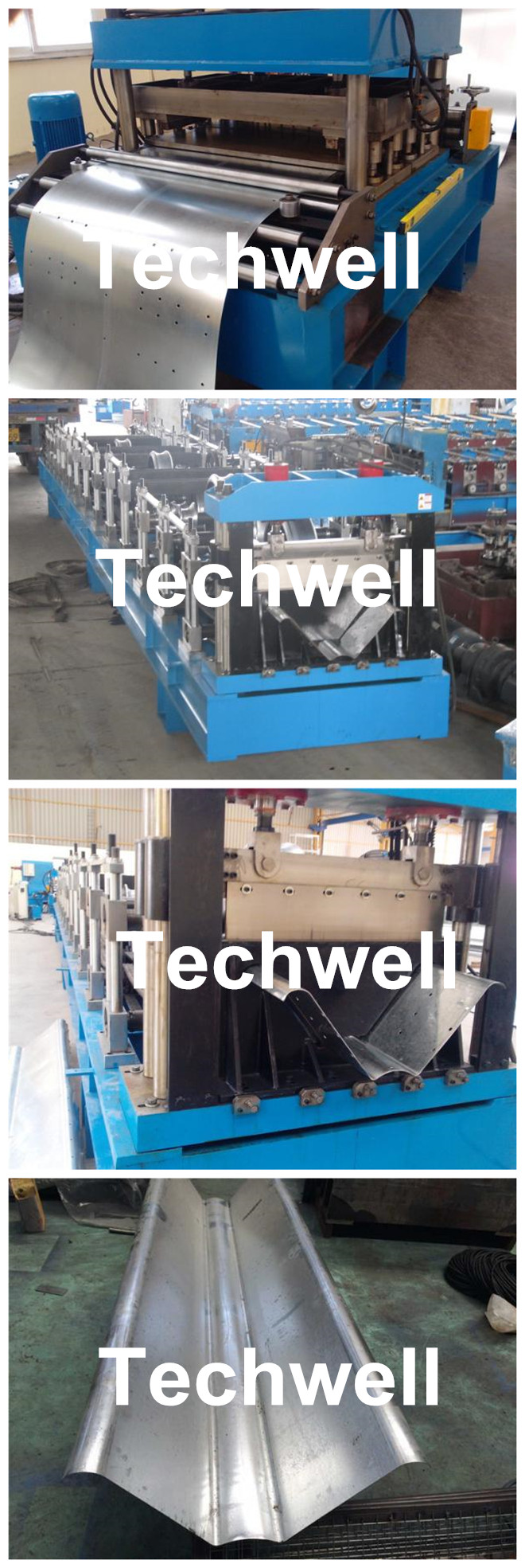 K-Span Arch Roof Roll Forming Machine For 0.8 - 1.5mm Thickness Large Span Roof Panel