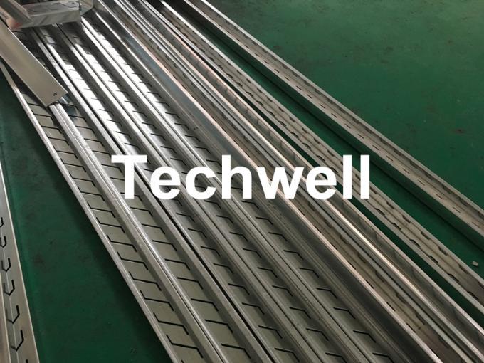 Galvanized Stainless Steel C Channel Roll Forming Machine By PANASONIC PLC Frequency Control