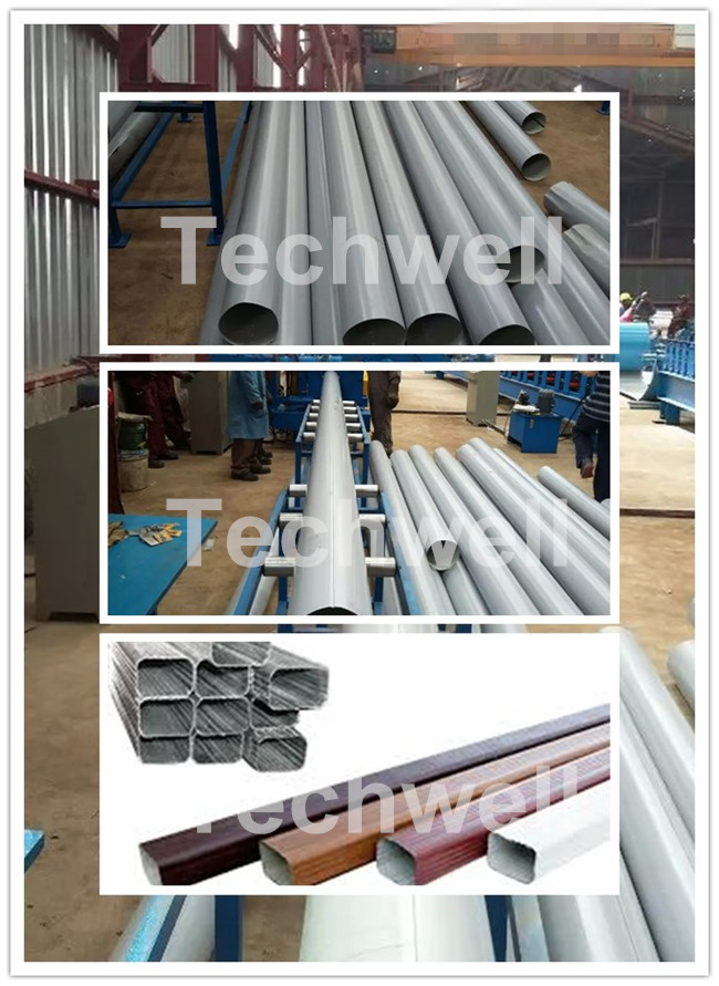 3" * 3" Squared Rainwater Downpipe Roll Forming Machine For Water Pipe, Rain Gutter