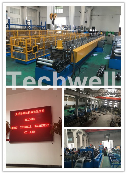 GI , Carbon Steel U Shape Cold Roll Forming Machine With Manual Or Hydraulic Decoiler , 10-15m/min Forming Speed