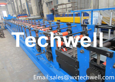 12 Ton Hydraulic Cutting Z / C Channel Roll Forming Machine With 17 Forming Station