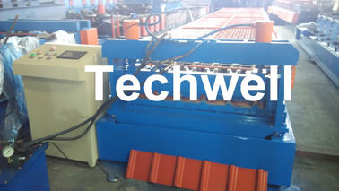 0.3 - 0.8 mm Thick Roof Sheet Cold Roll Forming Machine with PLC Computer Control