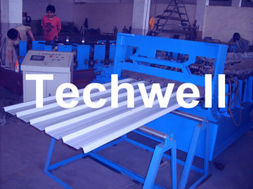 7.5 Kw Gimbal Gearbox Drive Roof Roll Forming Machine With PLC Frequency Control System