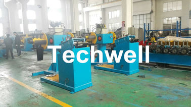 Rotary Double Head Mandrel Manual Uncoiler / Decoiler With Weight Capacity Of 3 / 5 Ton