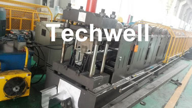 0-15m/min Forming Speed Cold Roll Forming Machine For Making Top Hat Channel , Furring Channel
