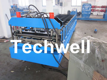 Galvanised / Color Steel Roofing Sheet Roll Forming Machine with Chain Transmission