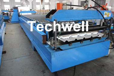 Custom Made Color Steel Roof Wall Roll Forming Machine With PPGI , GI Forming Material