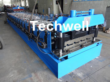 18 Forming Stations Roof Roll Forming Machine With Manual Or Hydraulic Type Decoiler / Uncoiler