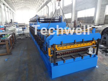 IBR / Corrugated Sheets Dual Level Cold Roll Forming Machine With 5 Ton Manual Uncoiler