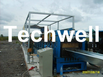 Electric Cutting 17 Stations 17.7KW Large Span Roof Panel Roll Forming Machine 45# Steel