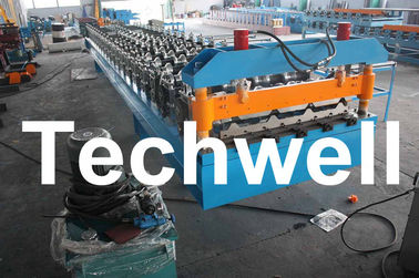 Standard Wide Span IBR Roofing Sheet Roll Forming Machine With 5.5 Kw Main Motor Power
