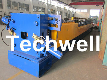 Square Downspout / Downpipe / Rainspout Roll Forming Machine For Rainwater Pipes