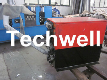 Electric Mobile Elbow Making Machine , Downspout Roll Forming Machine for Downspout Elbow